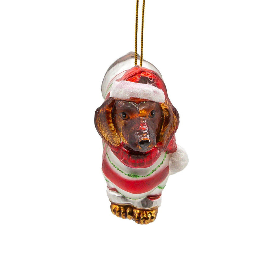 Noble Gems™ Dachshund Glass Ornament