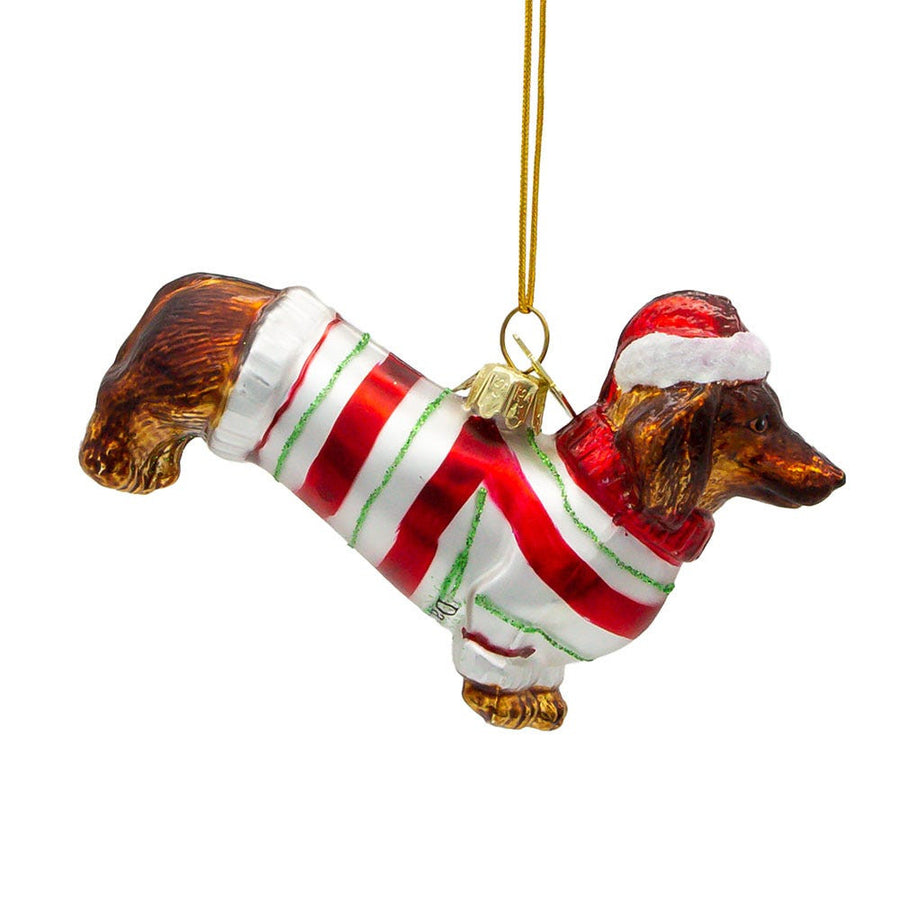 Noble Gems™ Dachshund Glass Ornament