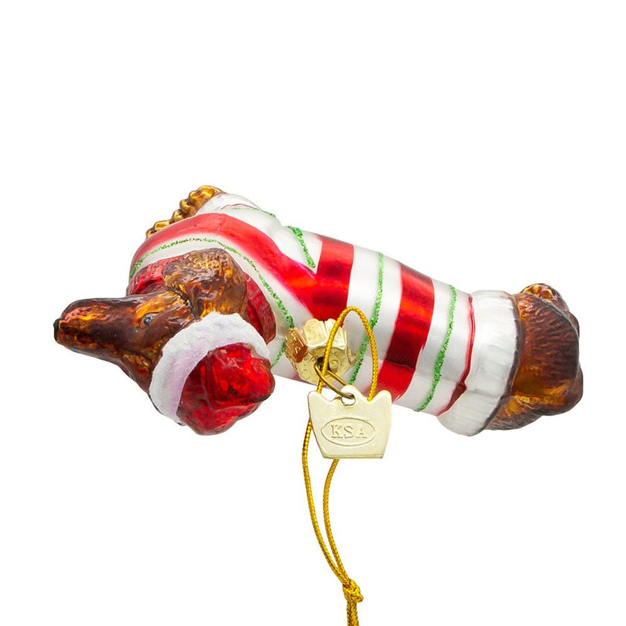 Noble Gems™ Dachshund Glass Ornament