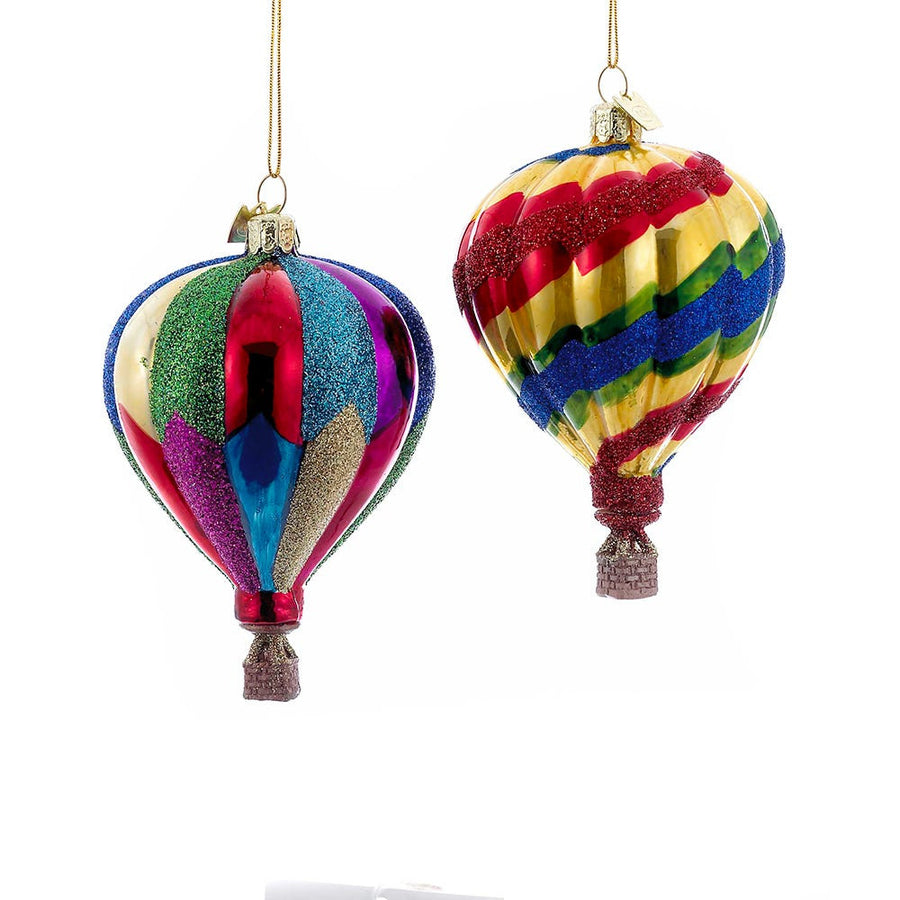 Noble Gems™ Hot Air Balloon Glass Ornaments