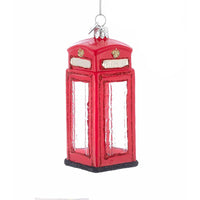 Noble Gems™ British Phone Booth Glass Ornament