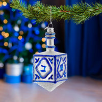 Noble Gems™ Glass Hanukkah Dreidel Ornament