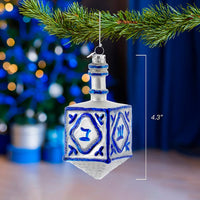 Noble Gems™ Glass Hanukkah Dreidel Ornament