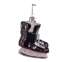 Noble Gems™ Ice Hockey Skates Glass Ornament