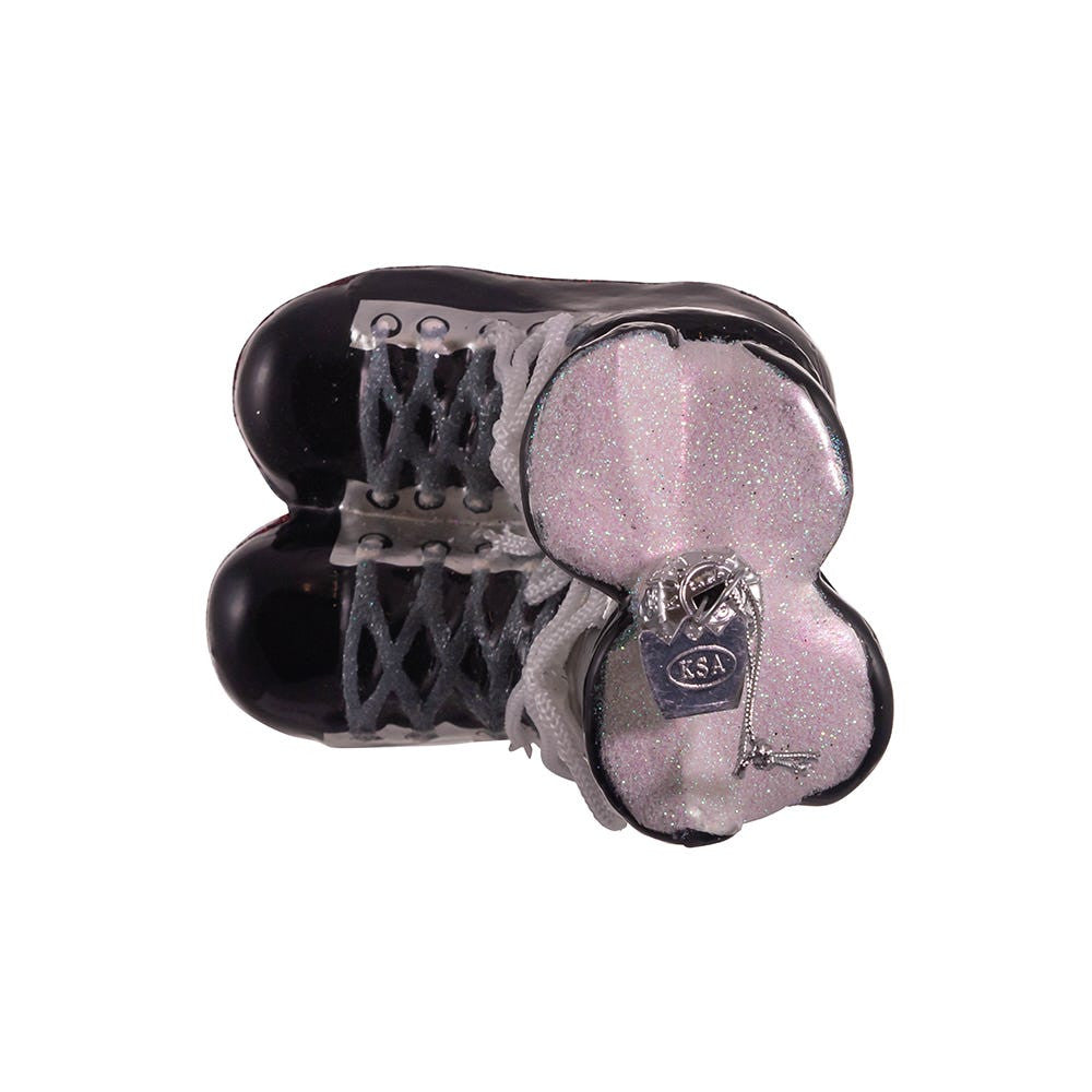 Noble Gems™ Ice Hockey Skates Glass Ornament