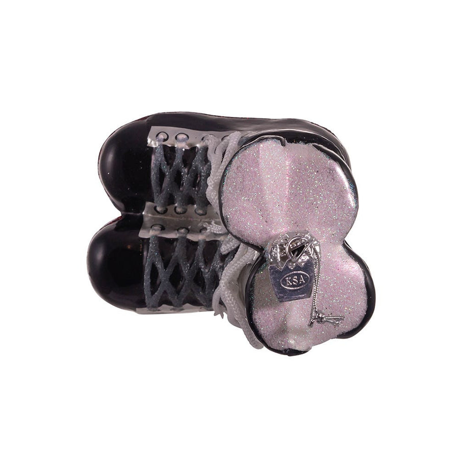 Noble Gems™ Ice Hockey Skates Glass Ornament