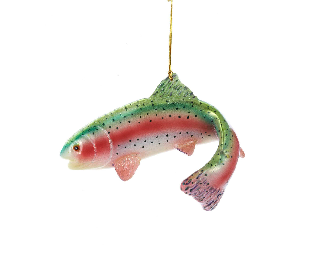 Noble Gems™ Glass Rainbow Trout Fish Ornament