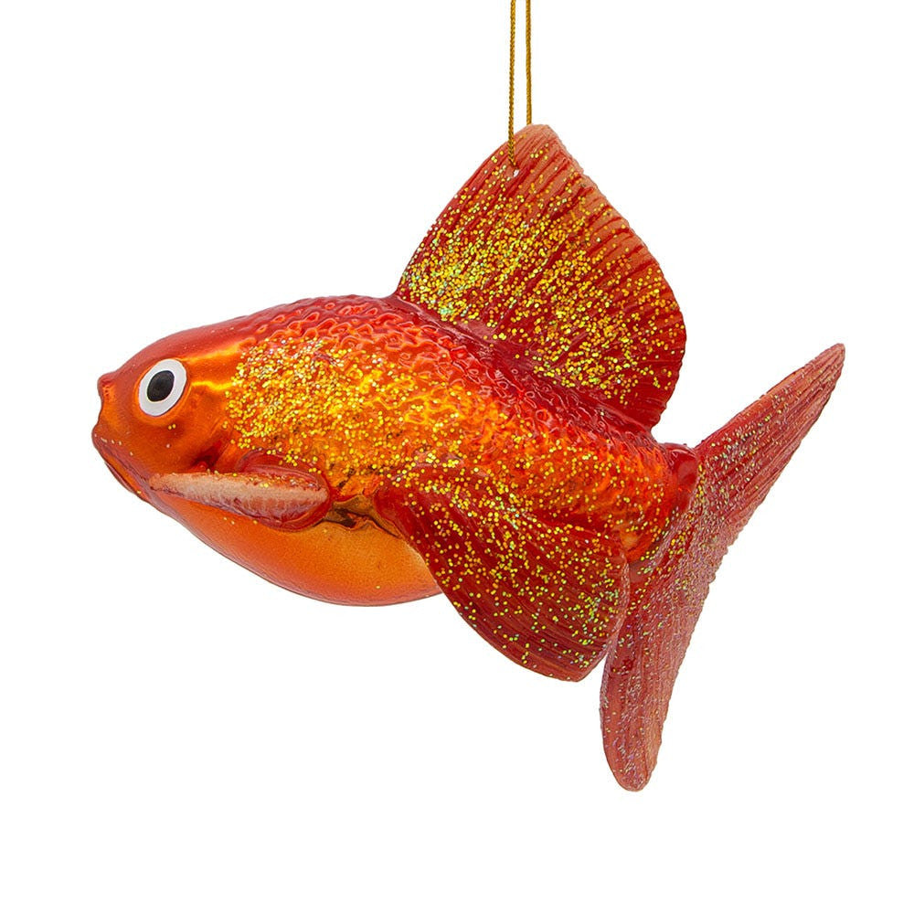 Noble Gems™ Glass Goldfish Ornament