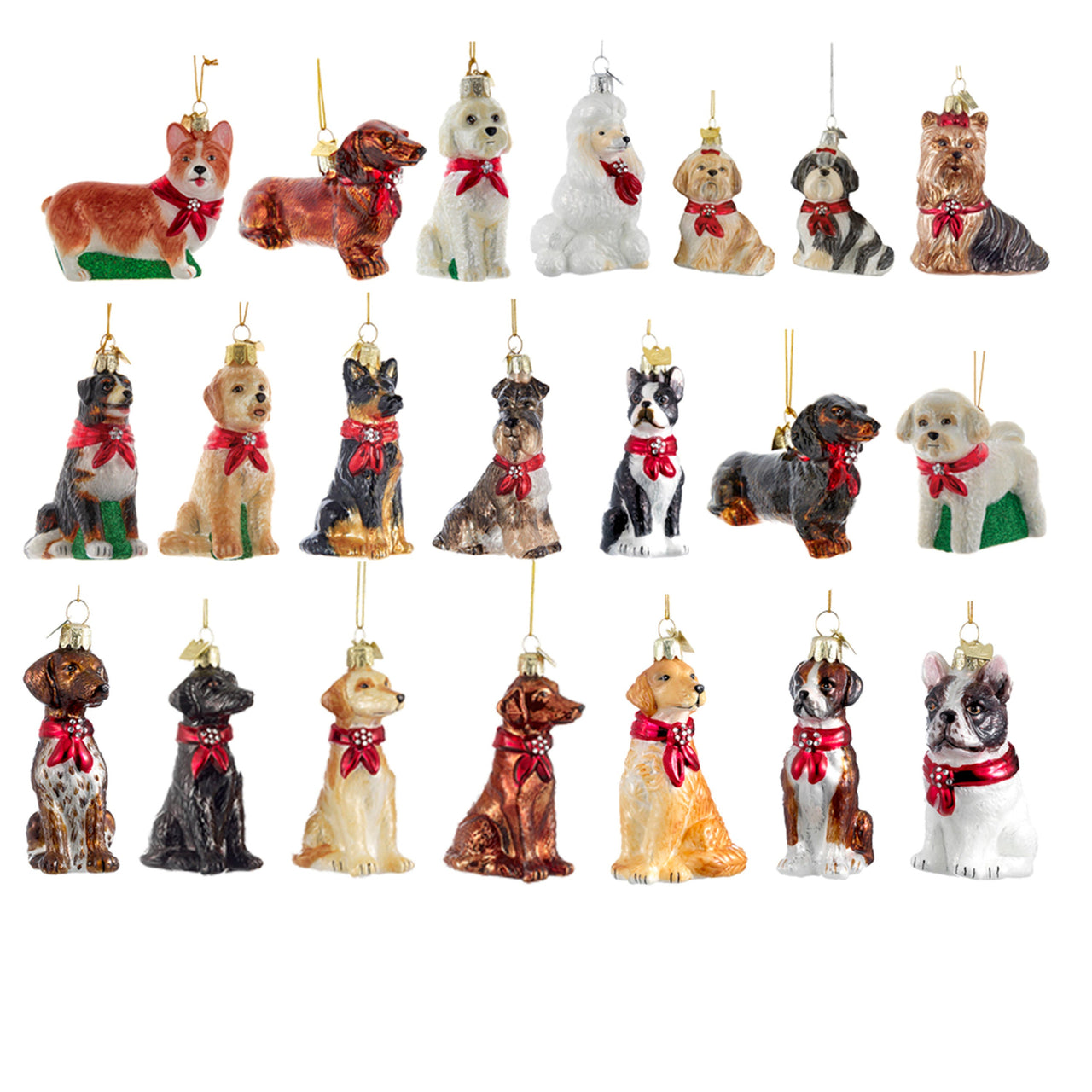 Noble Gems™ Dog Glass Ornaments