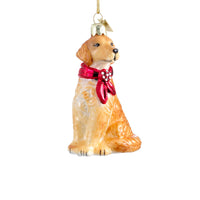 Noble Gems™  Golden Retriever Glass Ornament