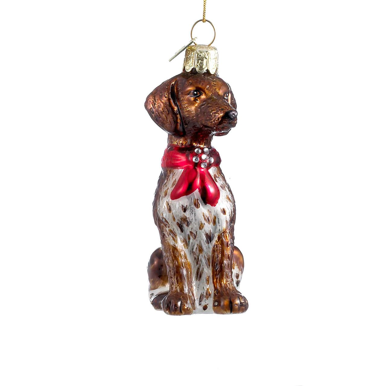 Noble Gems™  German Shorthaired Pointer Glass Ornament