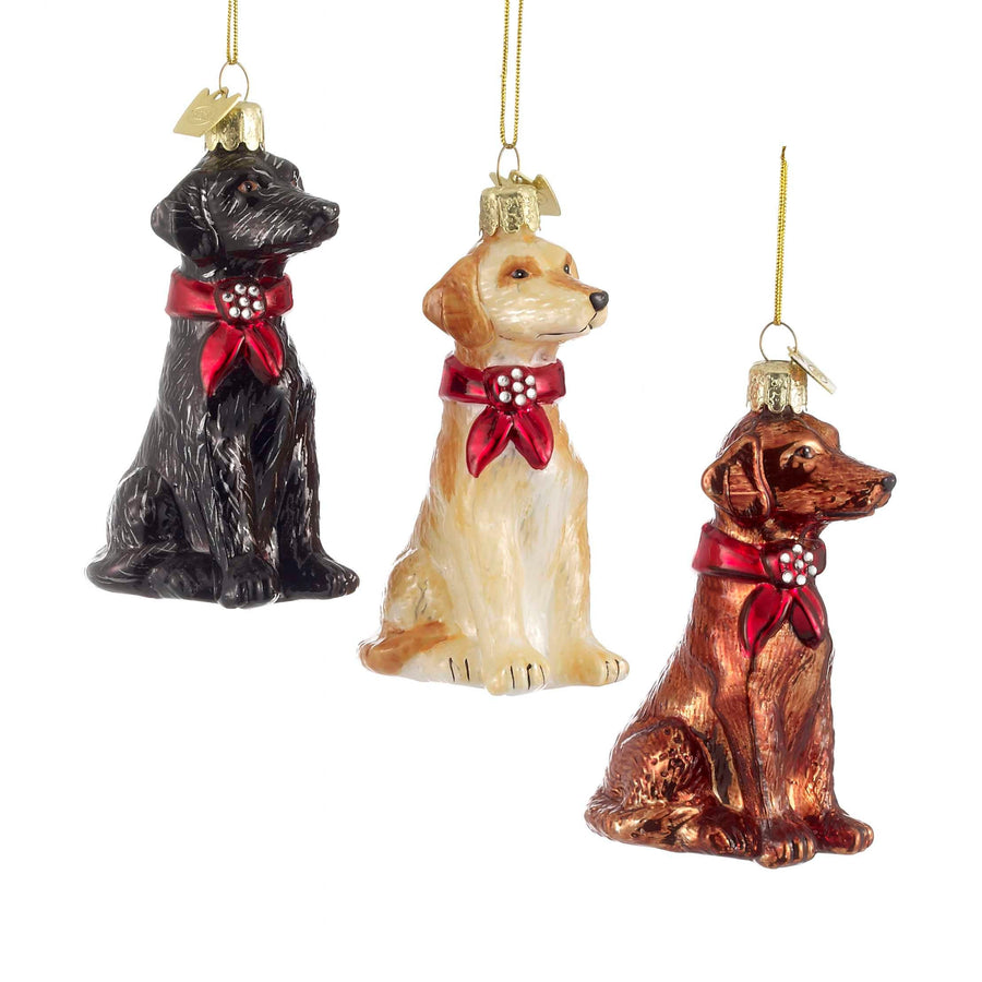 Noble Gems™  Labrador Retriever Glass Ornaments