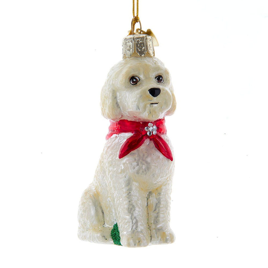 Noble Gems™  Labradoodle Glass Ornament