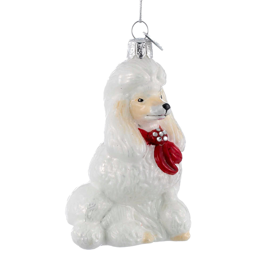 Noble Gems™ Poodle Glass Ornament