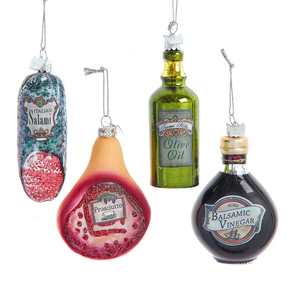 Noble Gems™ Glass Italian Food Ornaments