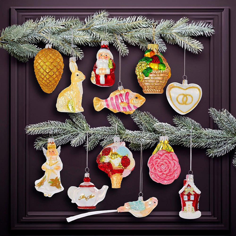 Noble Gems™ Wedding Glass Ornaments