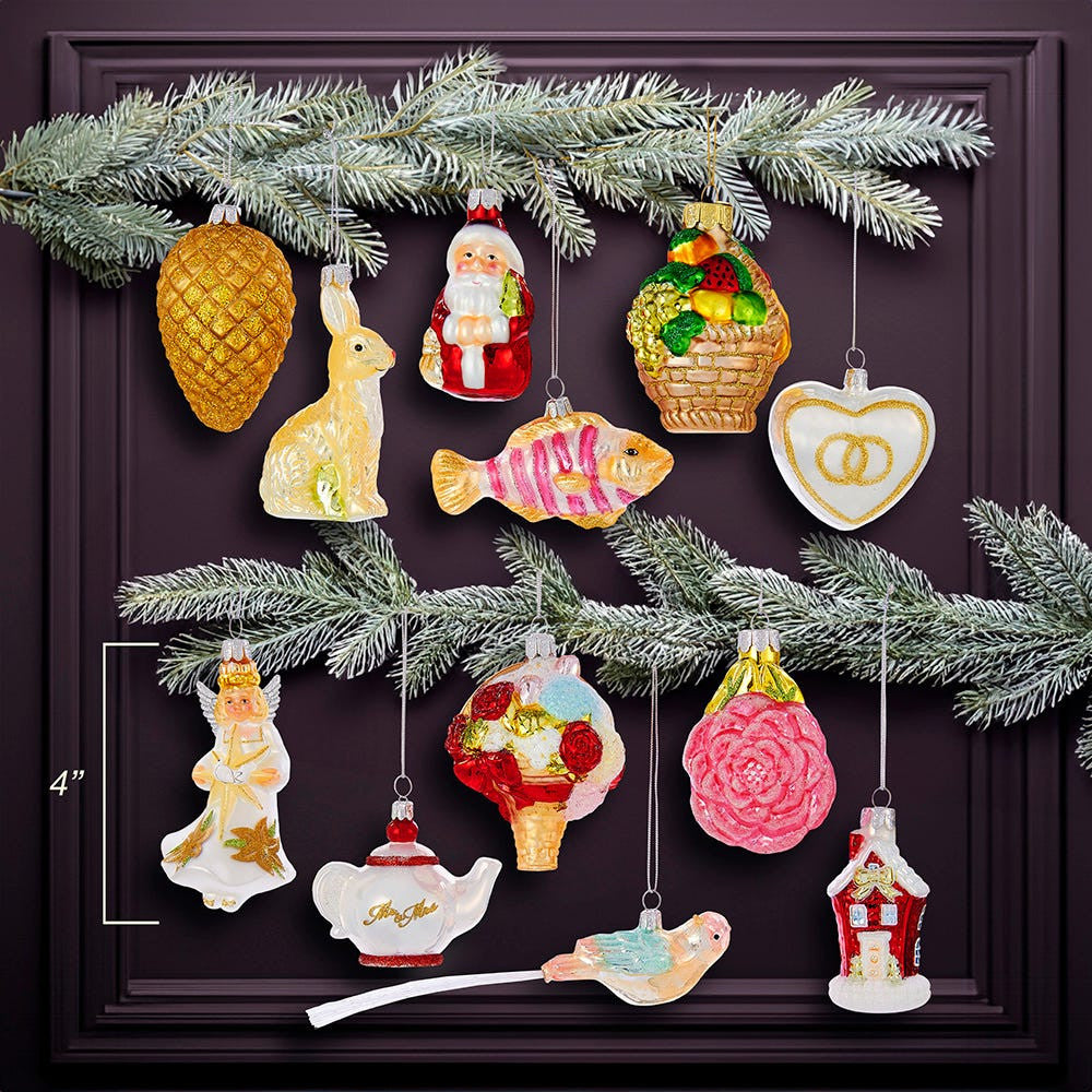 Noble Gems™ Wedding Glass Ornaments