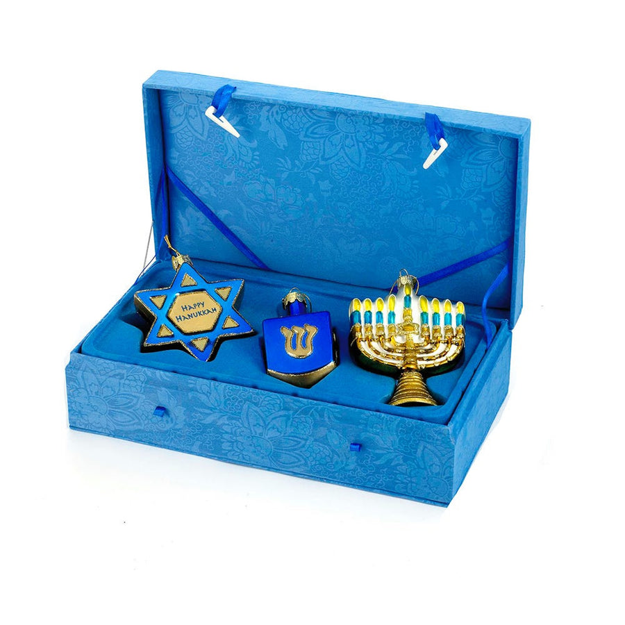 Noble Gems™ Hanukkah Boxed Glass Ornaments