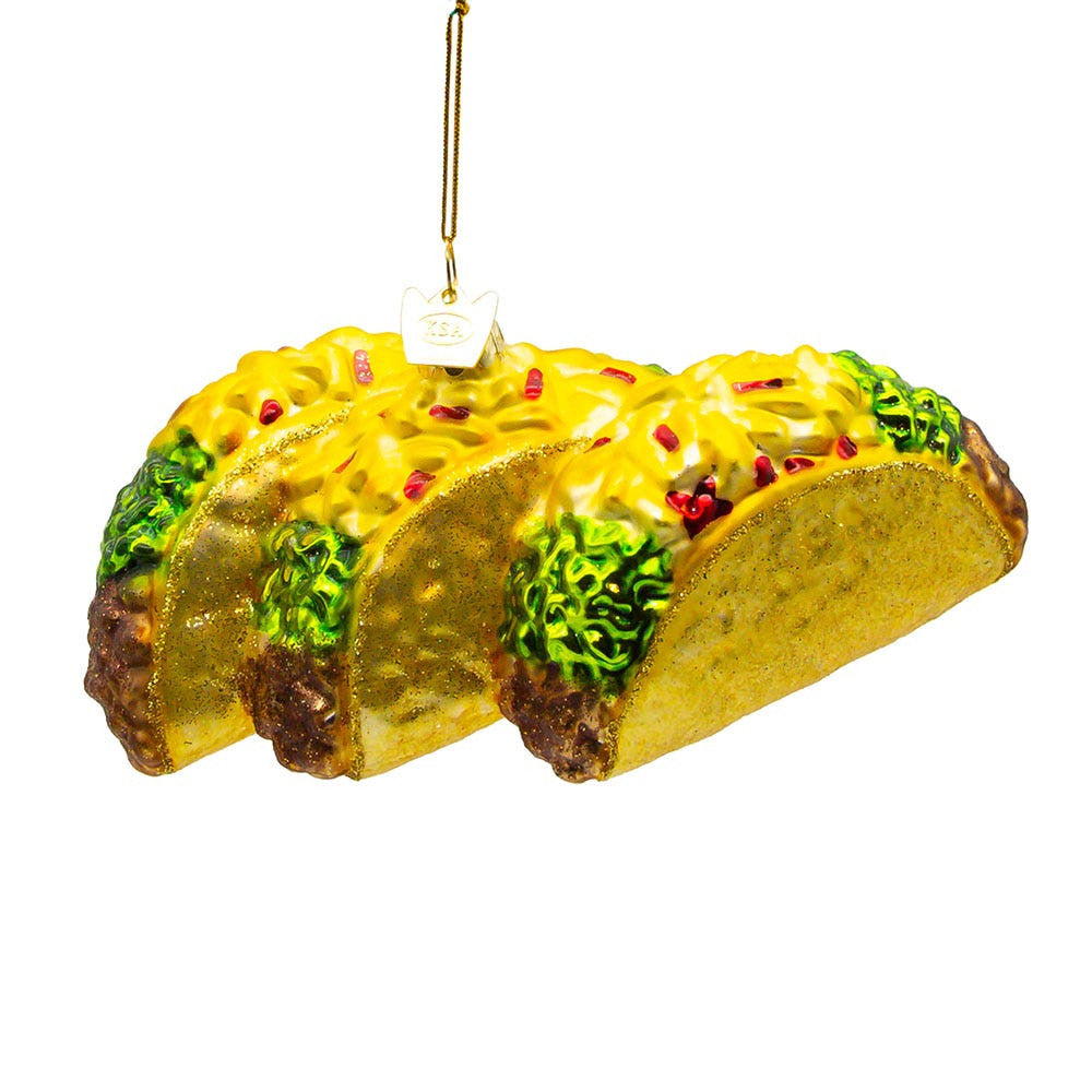 Noble Gems™ Tacos Glass Ornament