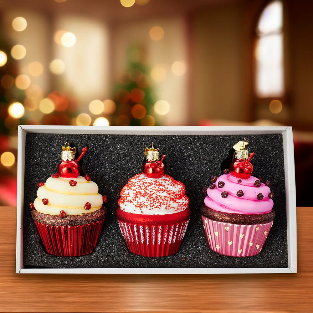 Noble Gems™ Cupcake Glass Ornament Set