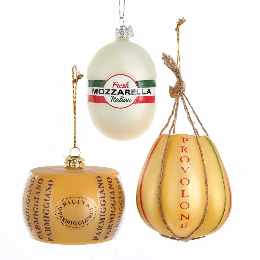 Noble Gems™ Glass Italian Cheese Ornaments