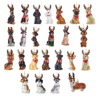 Noble Gems™ Dog With Antlers Glass Ornaments