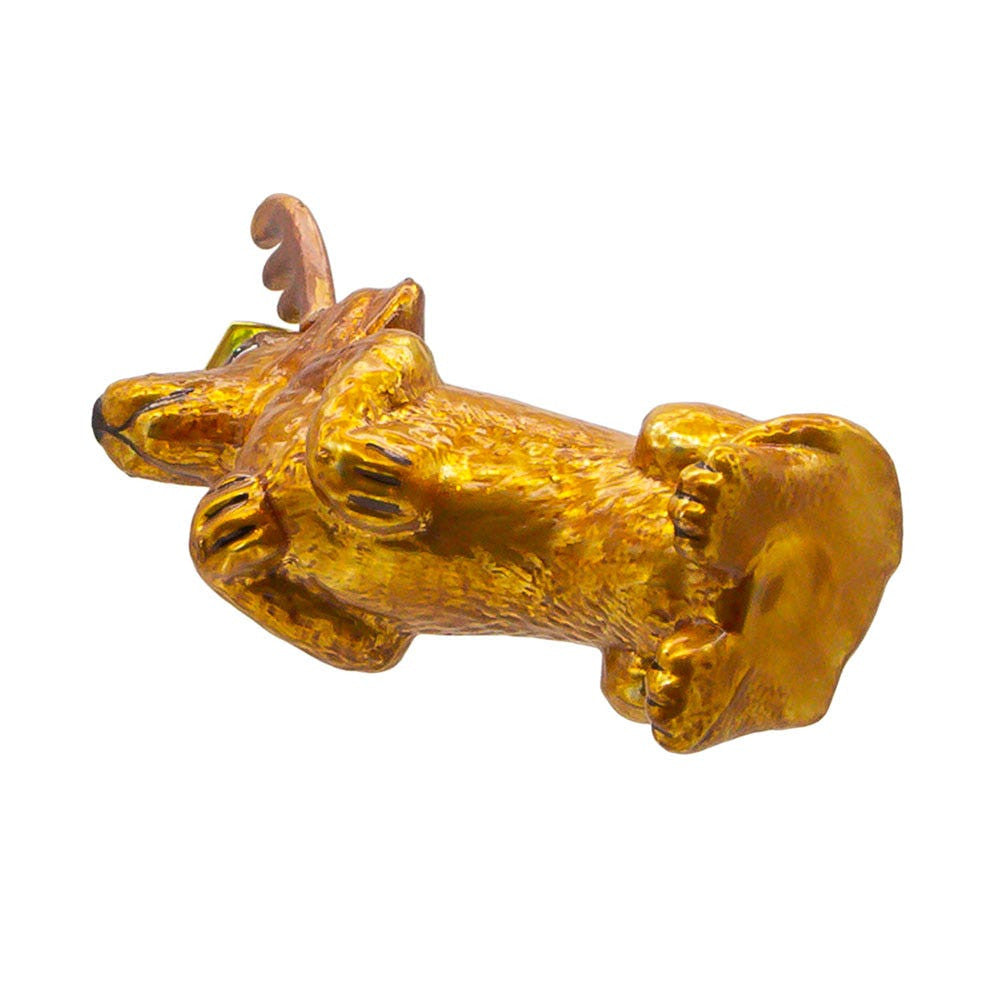 Noble Gems™ Dachshund With Antlers Glass Ornament