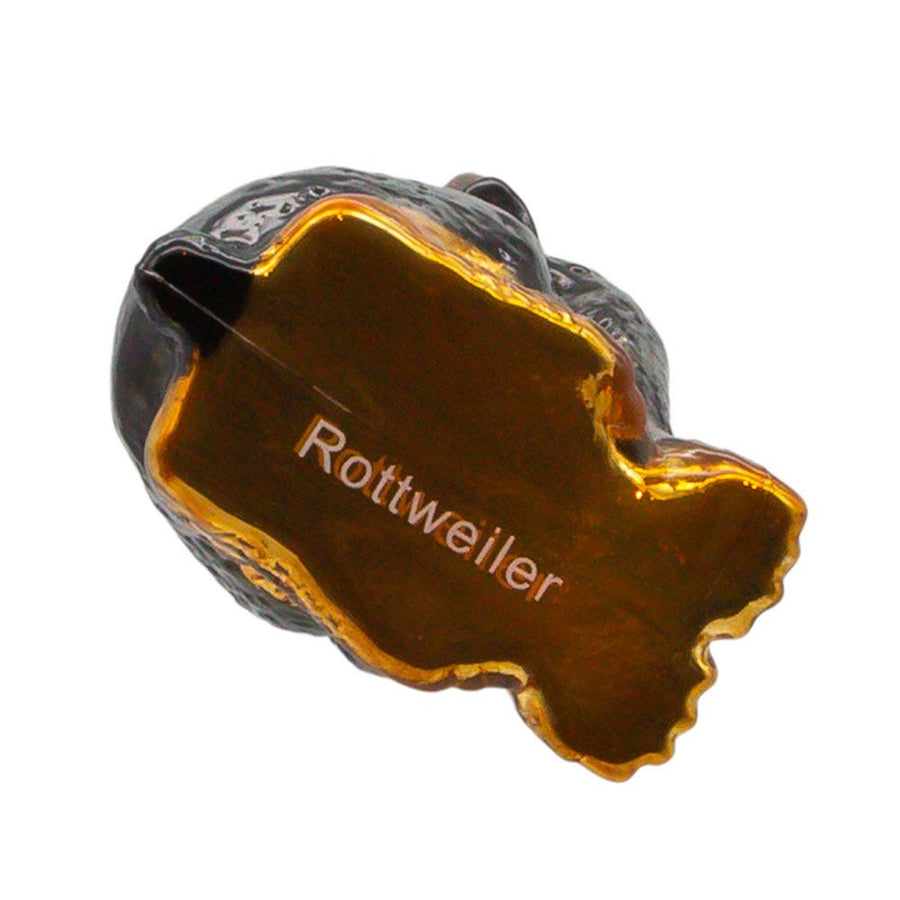 Noble Gems™ Rottweiler With Antlers Glass Ornament