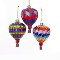 Noble Gems™ Hot Air Balloon Glass Ornament