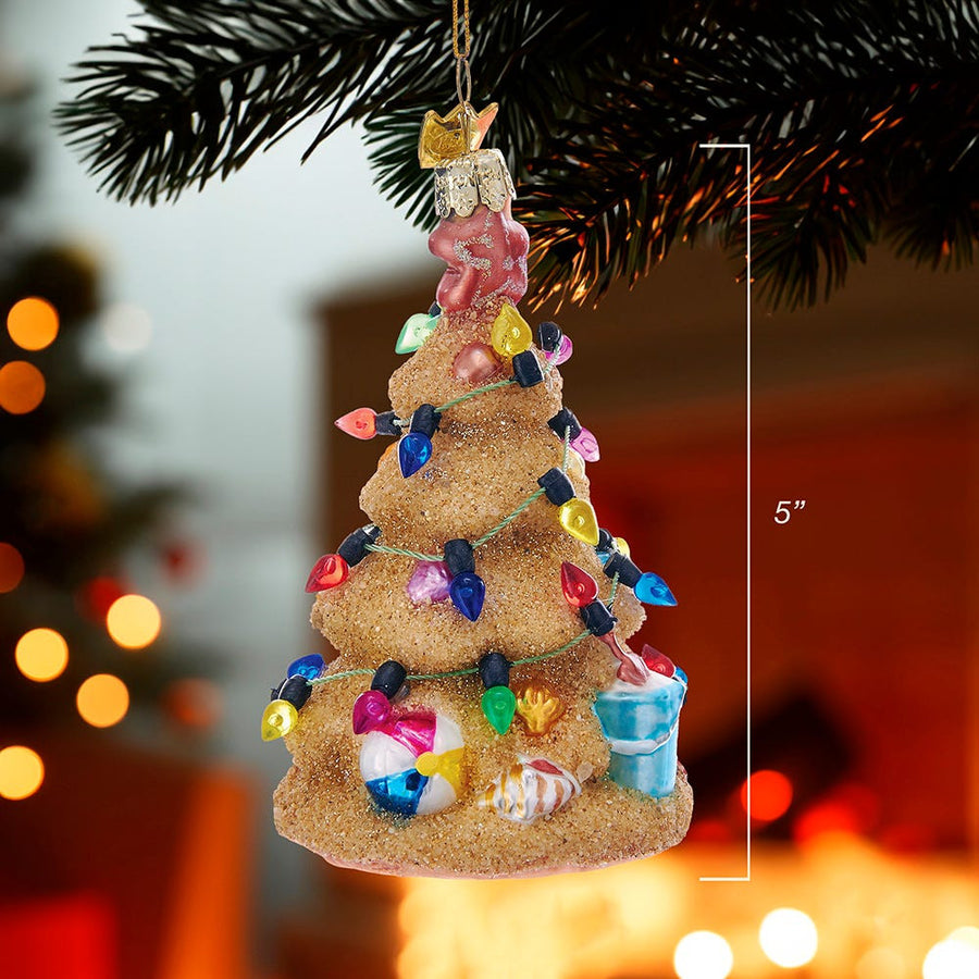 Noble Gems™ Sand Christmas Tree Glass Ornament