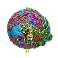 Noble Gems™ Peacock Glass Ball Ornament