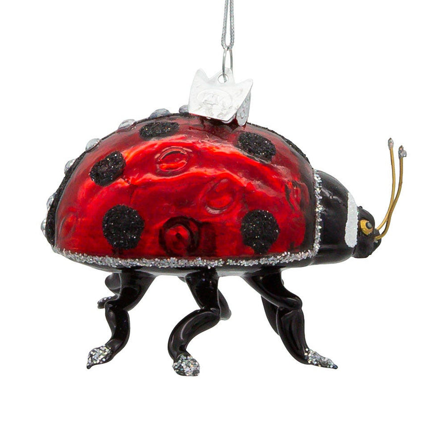 Noble Gems™ Glass Ladybug Ornament