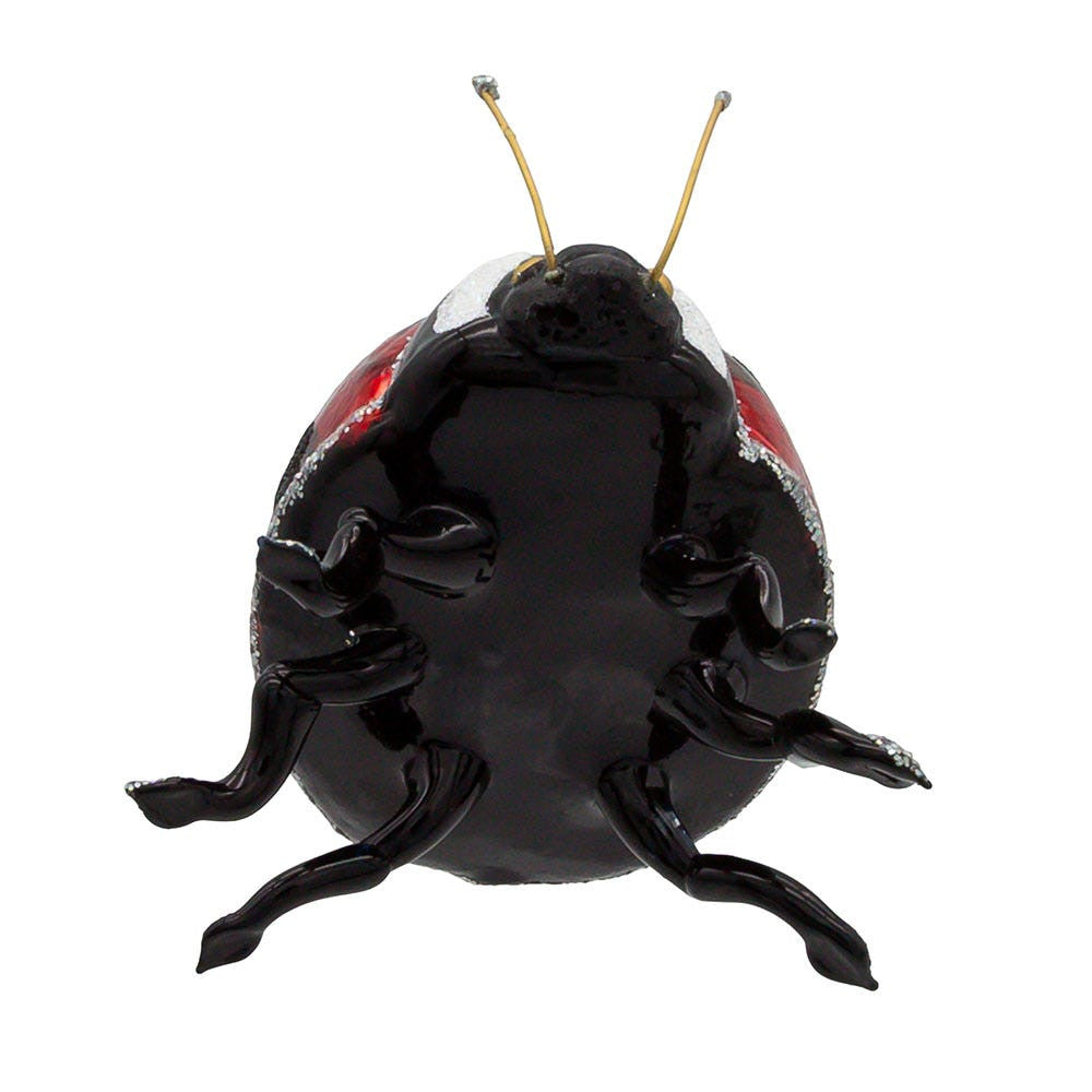 Noble Gems™ Glass Ladybug Ornament
