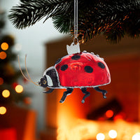 Noble Gems™ Glass Ladybug Ornament