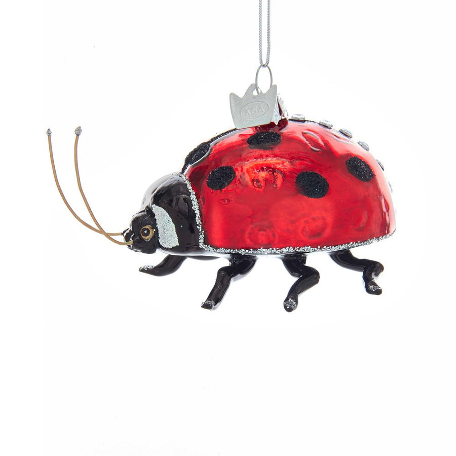 Noble Gems™ Glass Ladybug Ornament