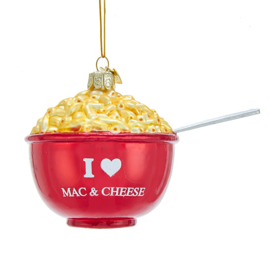 Noble Gems™ "I Love Mac & Cheese" Glass Ornament