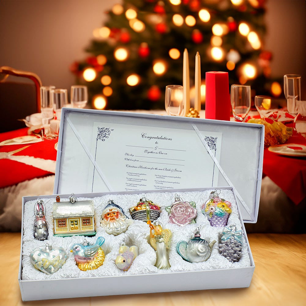 Noble Gems™ Wedding Ornaments Gift Box Set