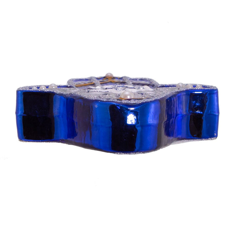 Noble Gems™ Glass Hanukkah Hamsa Hand Ornament