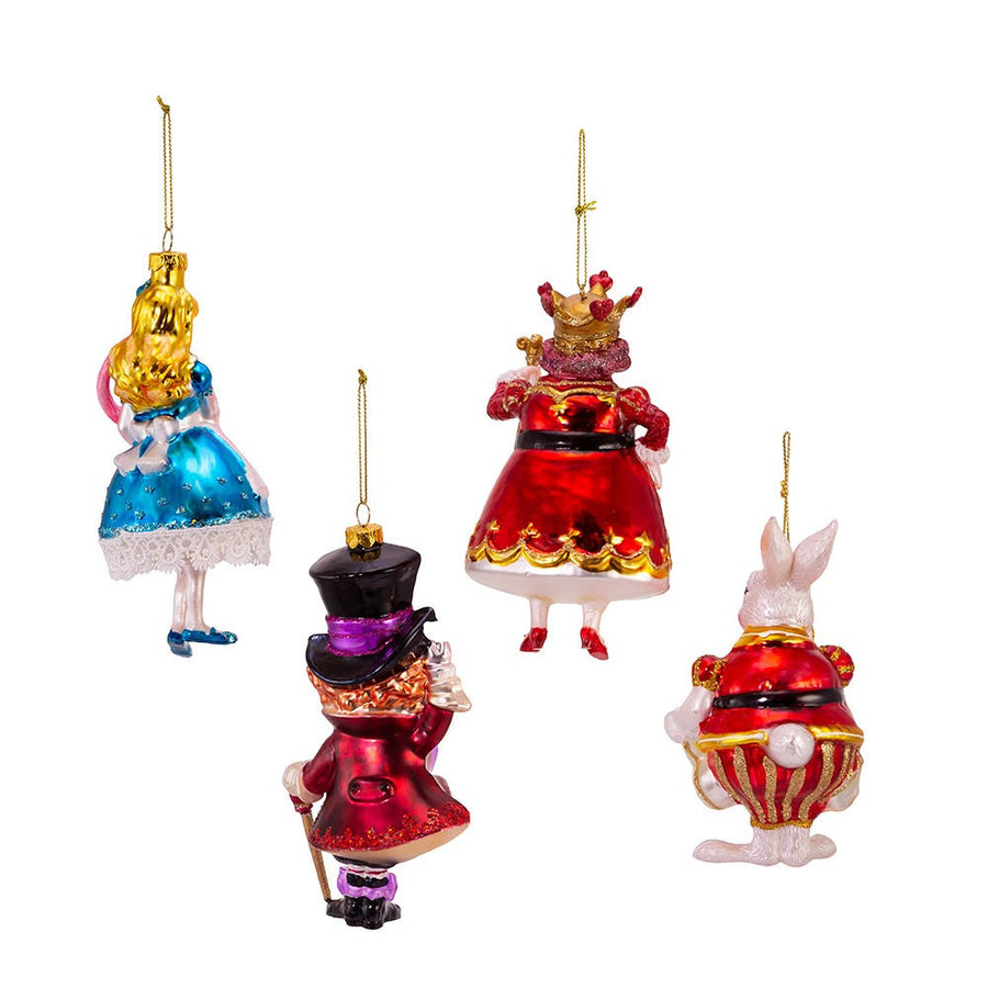 Noble Gems™ Glass Alice In Wonderland Ornaments