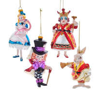 Noble Gems™ Glass Alice In Wonderland Ornaments