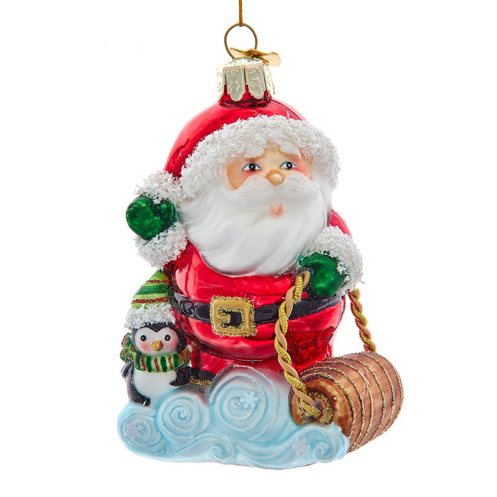 Noble Gems™ Glass Santa Sled Ornament