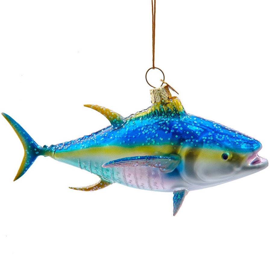 Noble Gems™ Glass Yellowfin Tuna Ornament