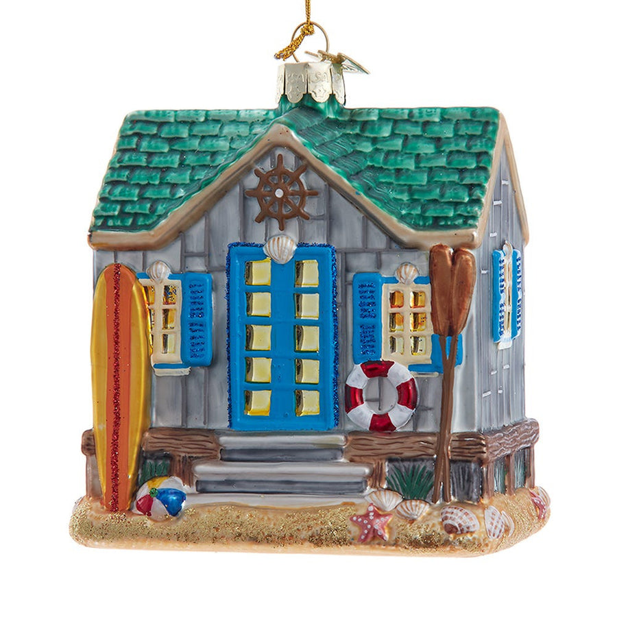 Noble Gems™ Glass Boat House Ornament