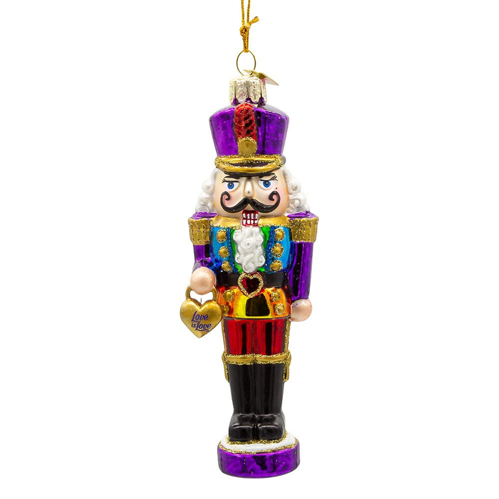 Noble Gems Glass Pride Nutcracker Ornament