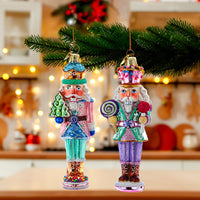 Noble Gems™ Glass Nutcracker With Cookie & Lollipop Ornaments