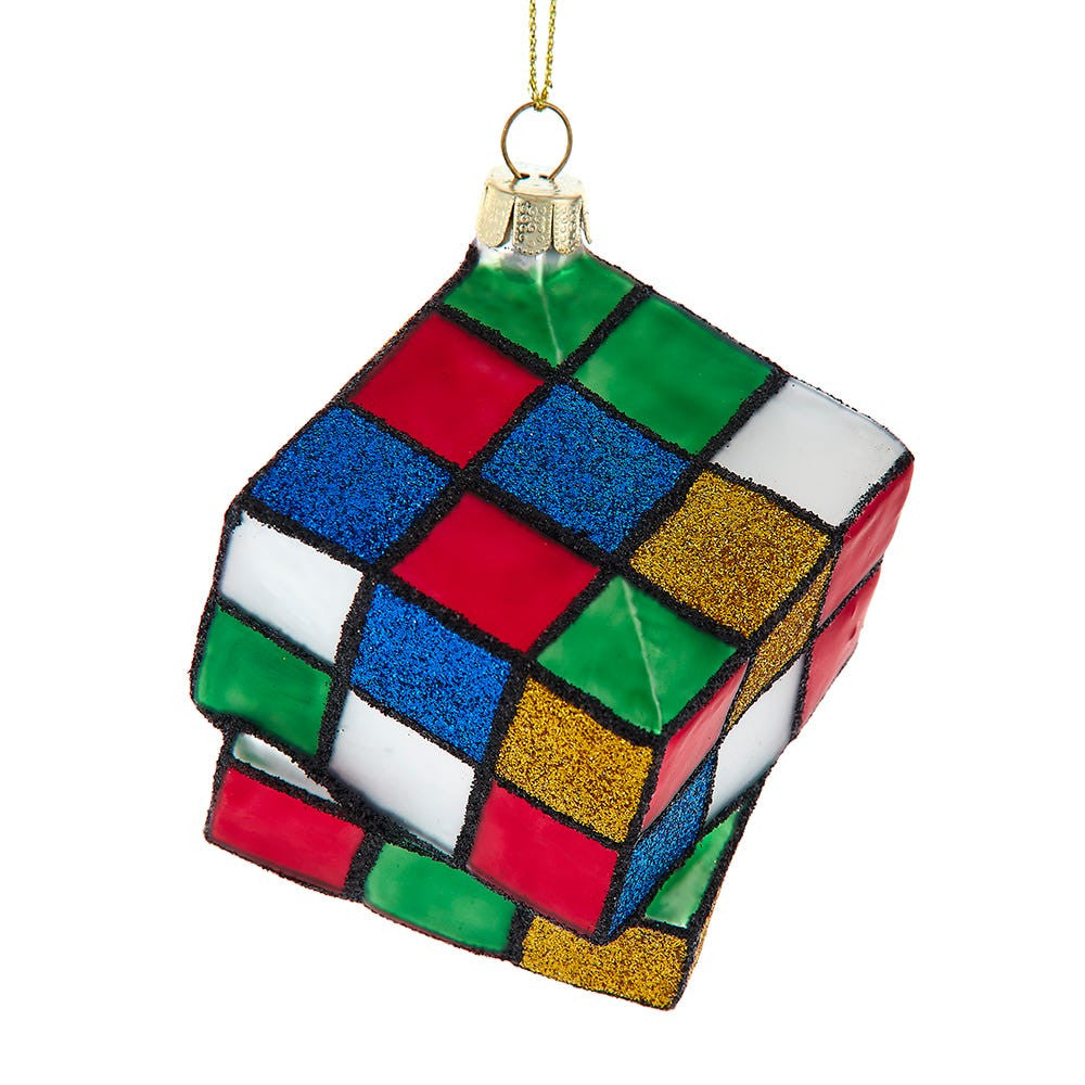 Noble Gems™ Glass Puzzle Cube Ornament