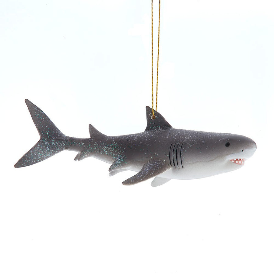 Noble Gems™ Glass Great White Shark Ornament