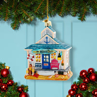 Noble Gems™ Glass Beach House Ornament