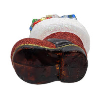 Noble Gems™ Glass Santa's Boot With Presents Ornament