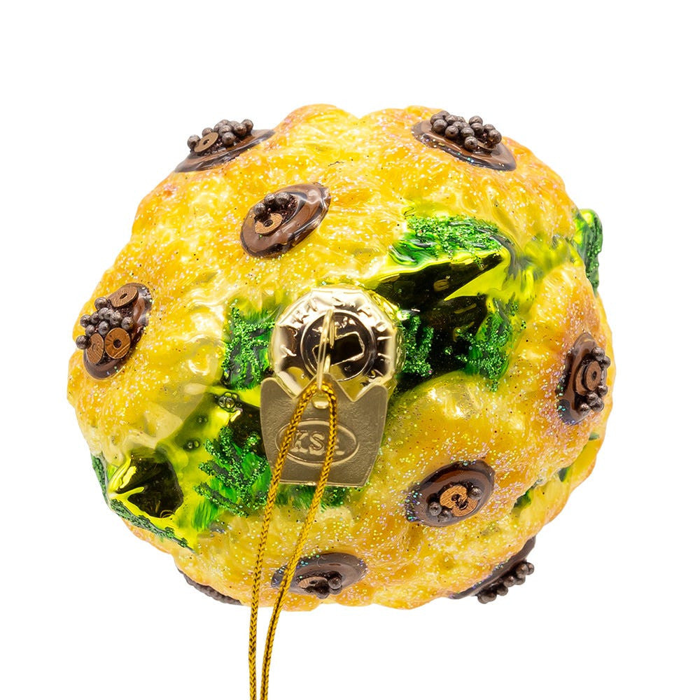 Noble Gems™ Glass Sunflowers In Vase Ornament